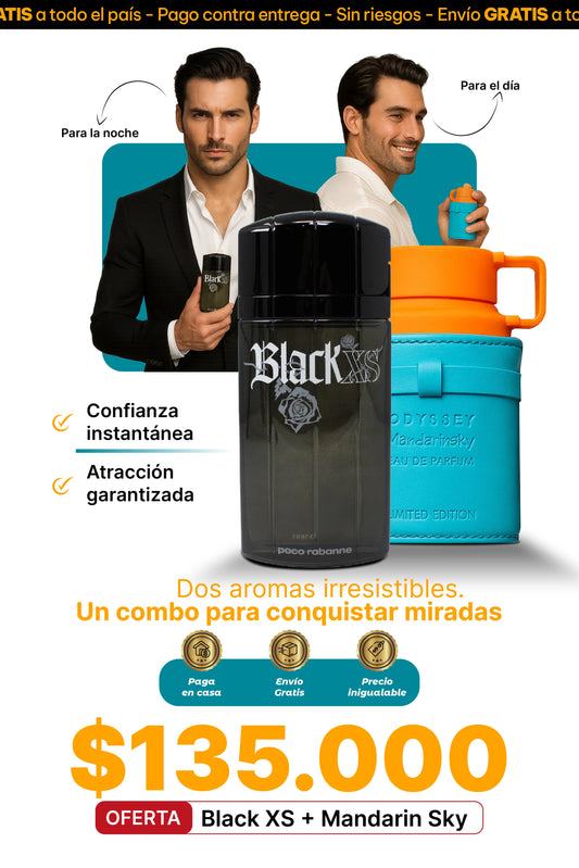 COMBO MANDARIN SKY + BLACK XS