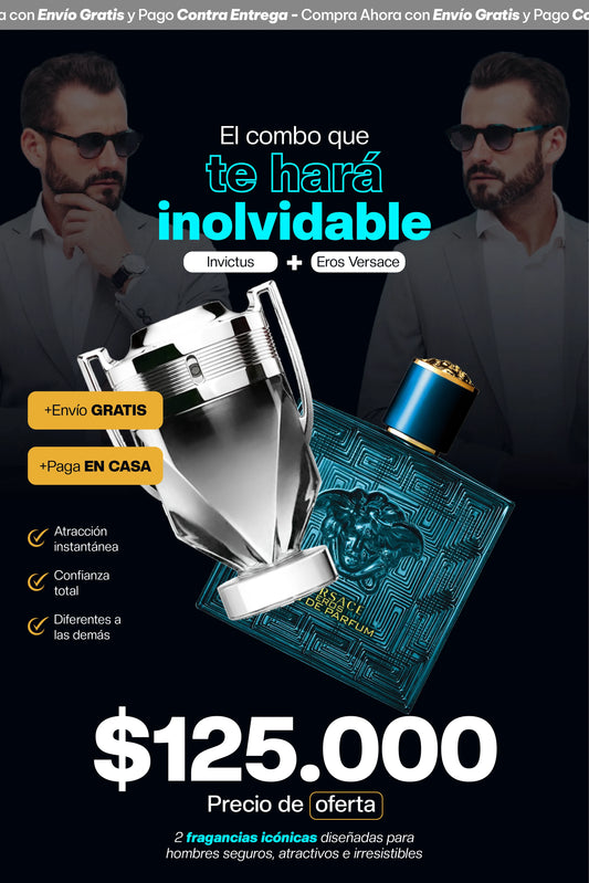 COMBO INVICTUS + VERSACE EROS