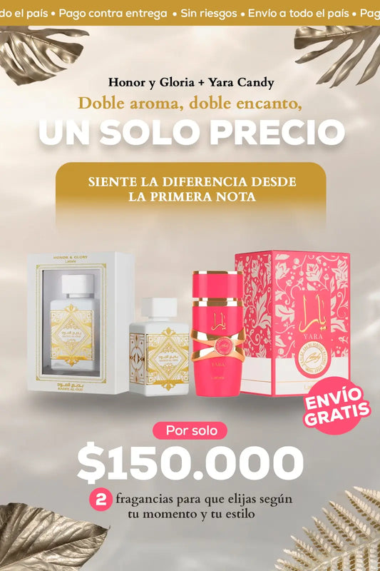 COMBO HONOR Y GLORIA + YARA CANDY